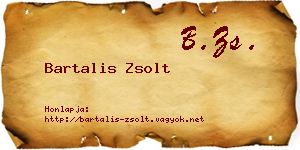 Bartalis Zsolt névjegykártya